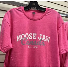 Moose Jaw Est 1882 T-Shirt Heather Heliconia