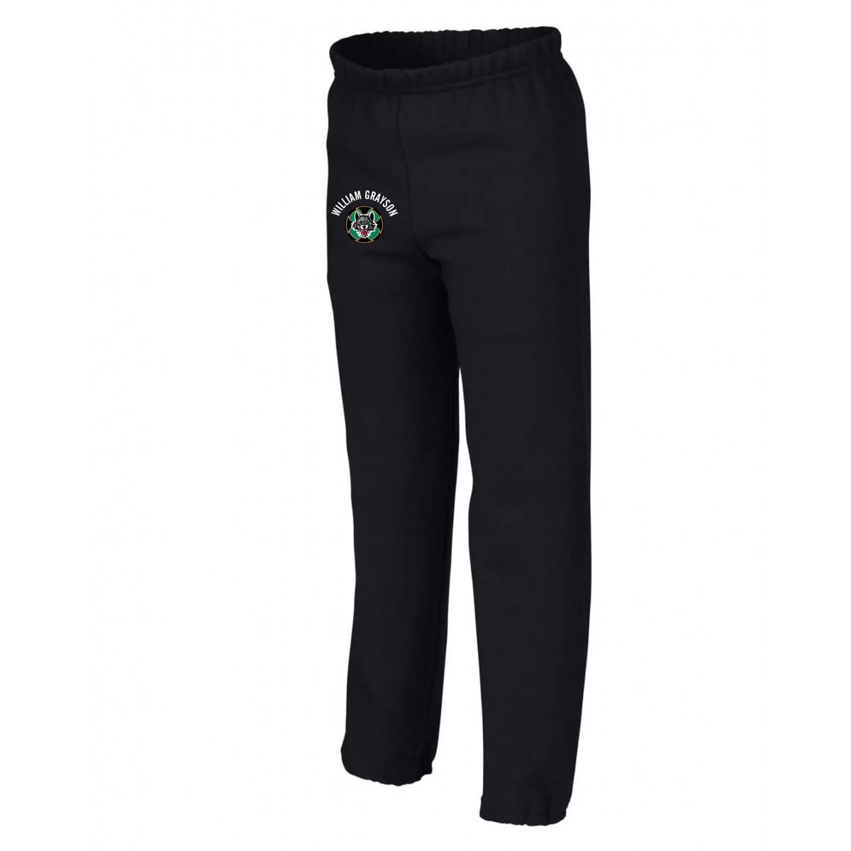 William Grayson Youth Gildan Sweatpant Black Right Leg Logo William Grayson Youth Gildan Sweatpant Black Right Leg Logo