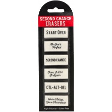PP Second Chance Erasers (Set of 6)