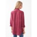 French Dressing - Cold Pigment Dyed Shirt - Cabernet