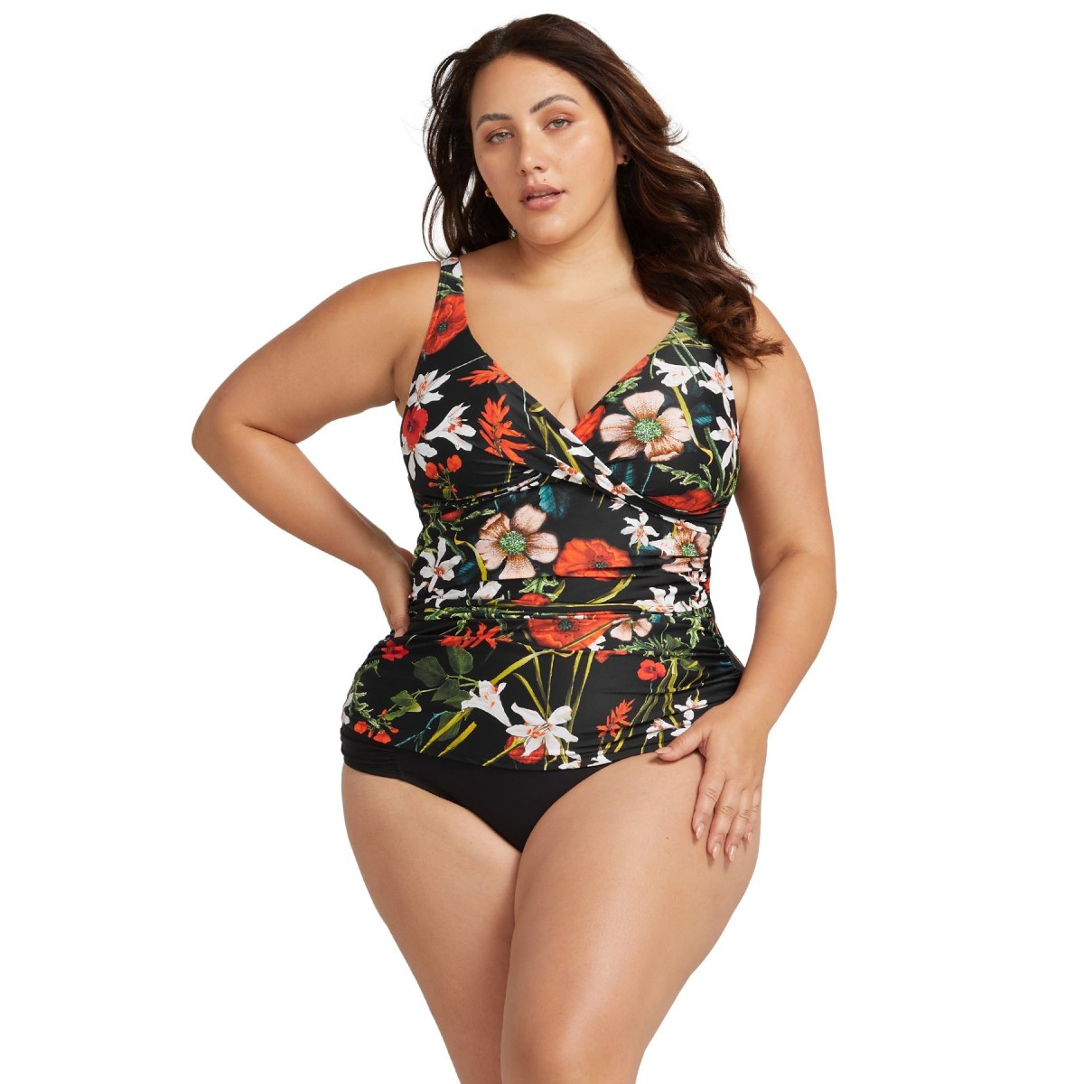 Artesands - Wander Lost Delacroix Tankini Top - Black