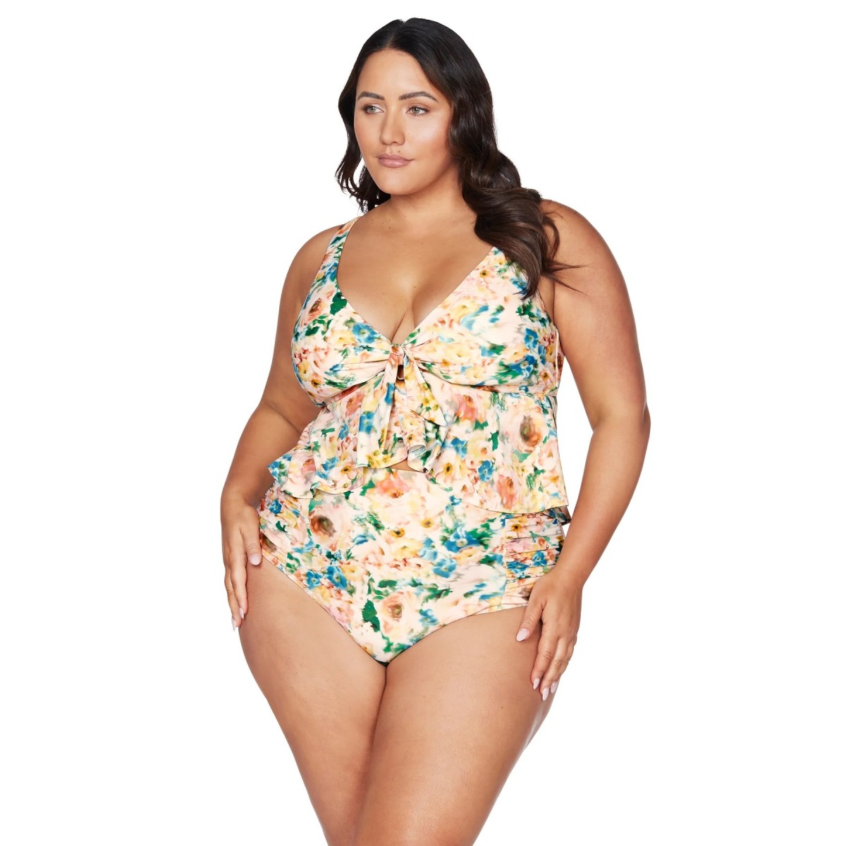 Artesands - Odette Chagall Multi Cup Midriff Bikini Top - Multi