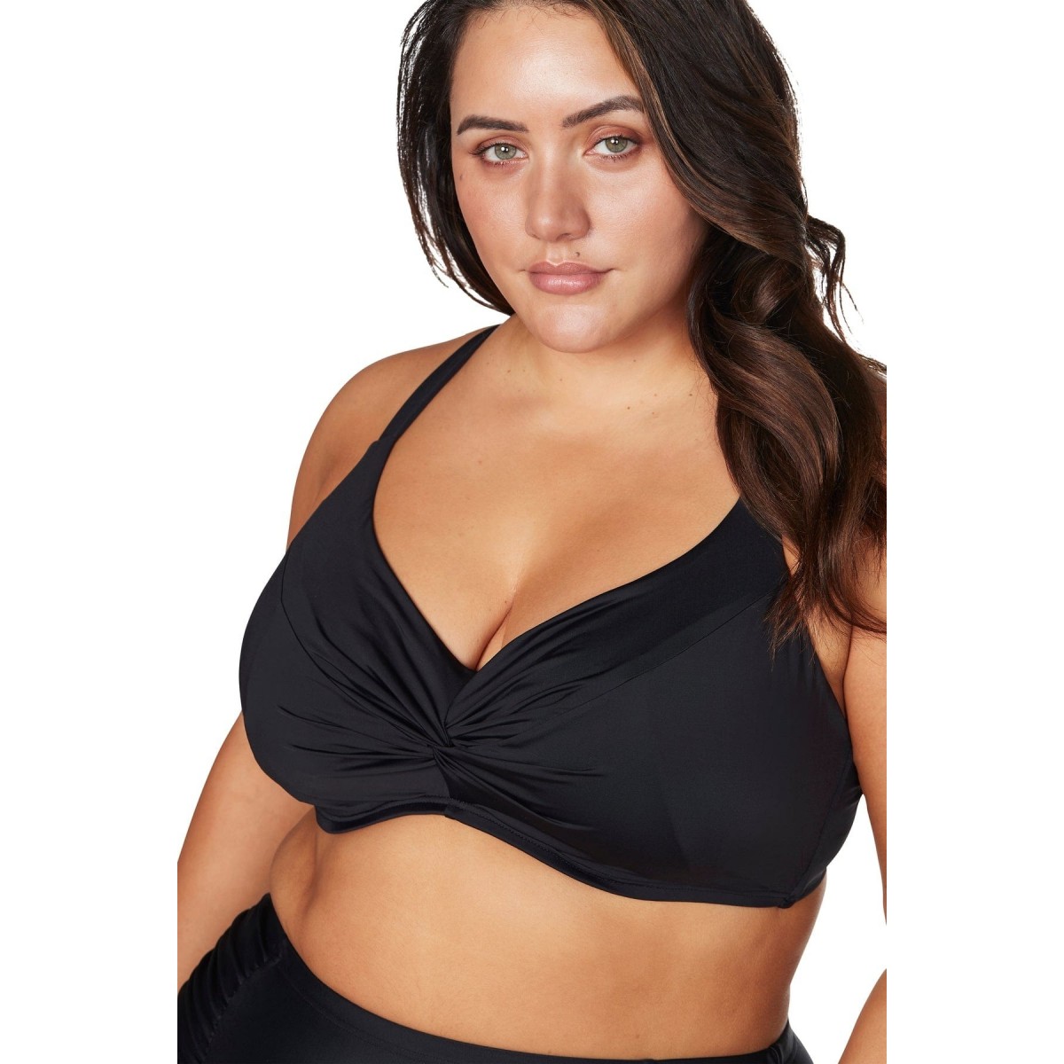 Artesands - Hues Monet Underwire D-DD Cup Bikini Top - Black