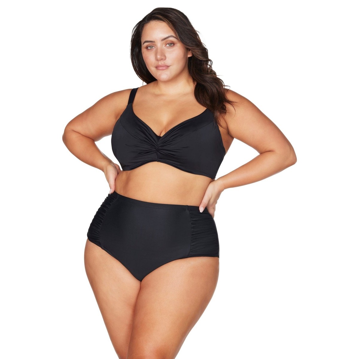 Artesands - Hues Botticelli High Waisted Swim Pant - Black
