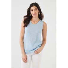 French Dressing - Scoop Neck Tank Top - Sky Blue