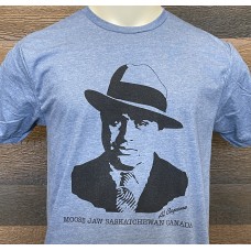 Moose Jaw Al Capone Head T-Shirt Heather Indigo