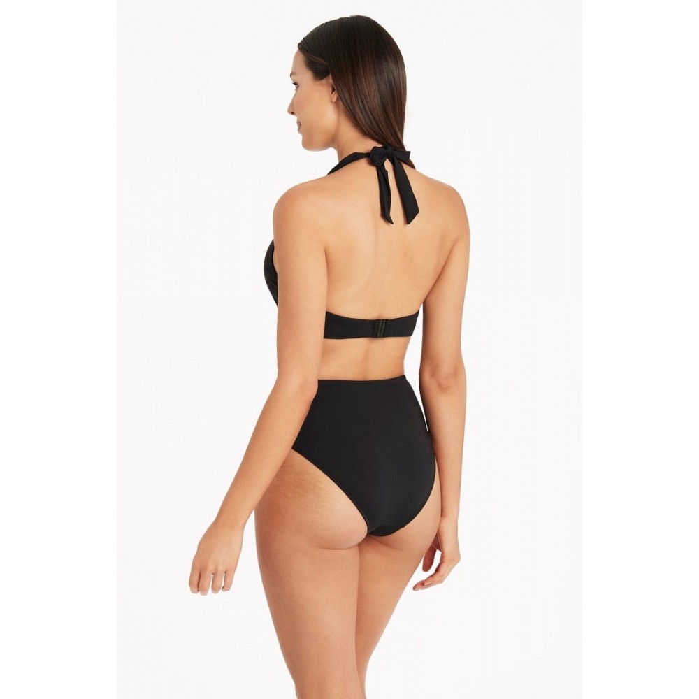 Sea Level - Eco Essentials Retro High Waist Pant - Black Sea Level - Eco Essentials Retro High Waist Pant - Black