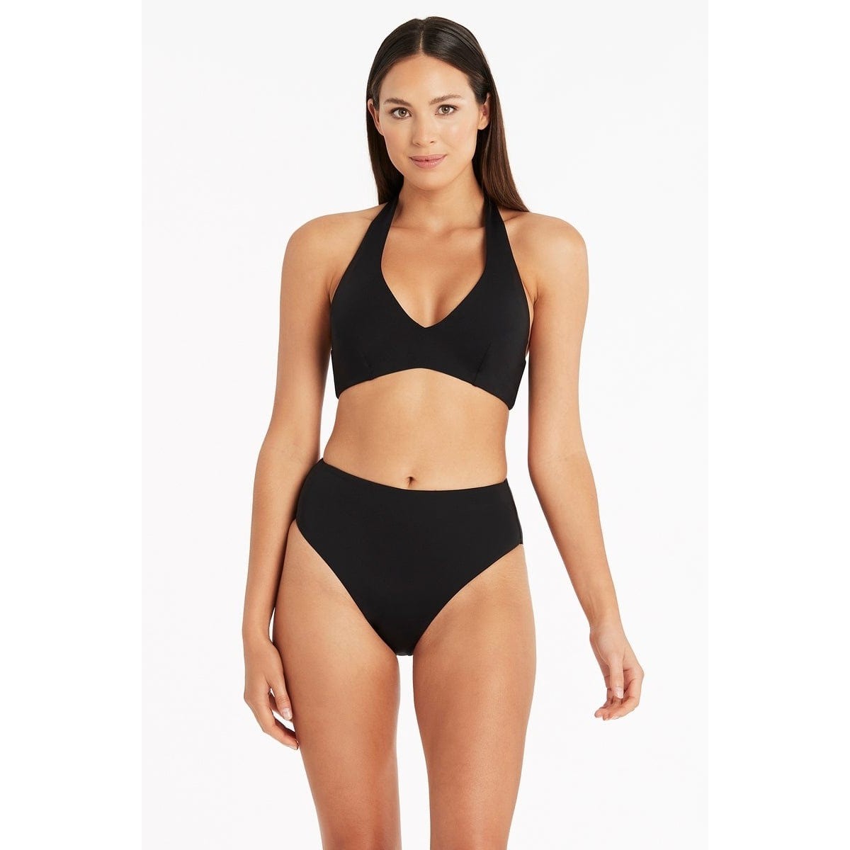 Sea Level - Eco Essentials Retro High Waist Pant - Black Sea Level - Eco Essentials Retro High Waist Pant - Black