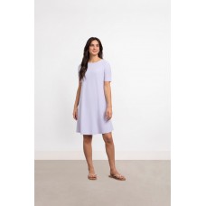 Sympli - Trapeze Dress Short, Short Sleeve - Lavender