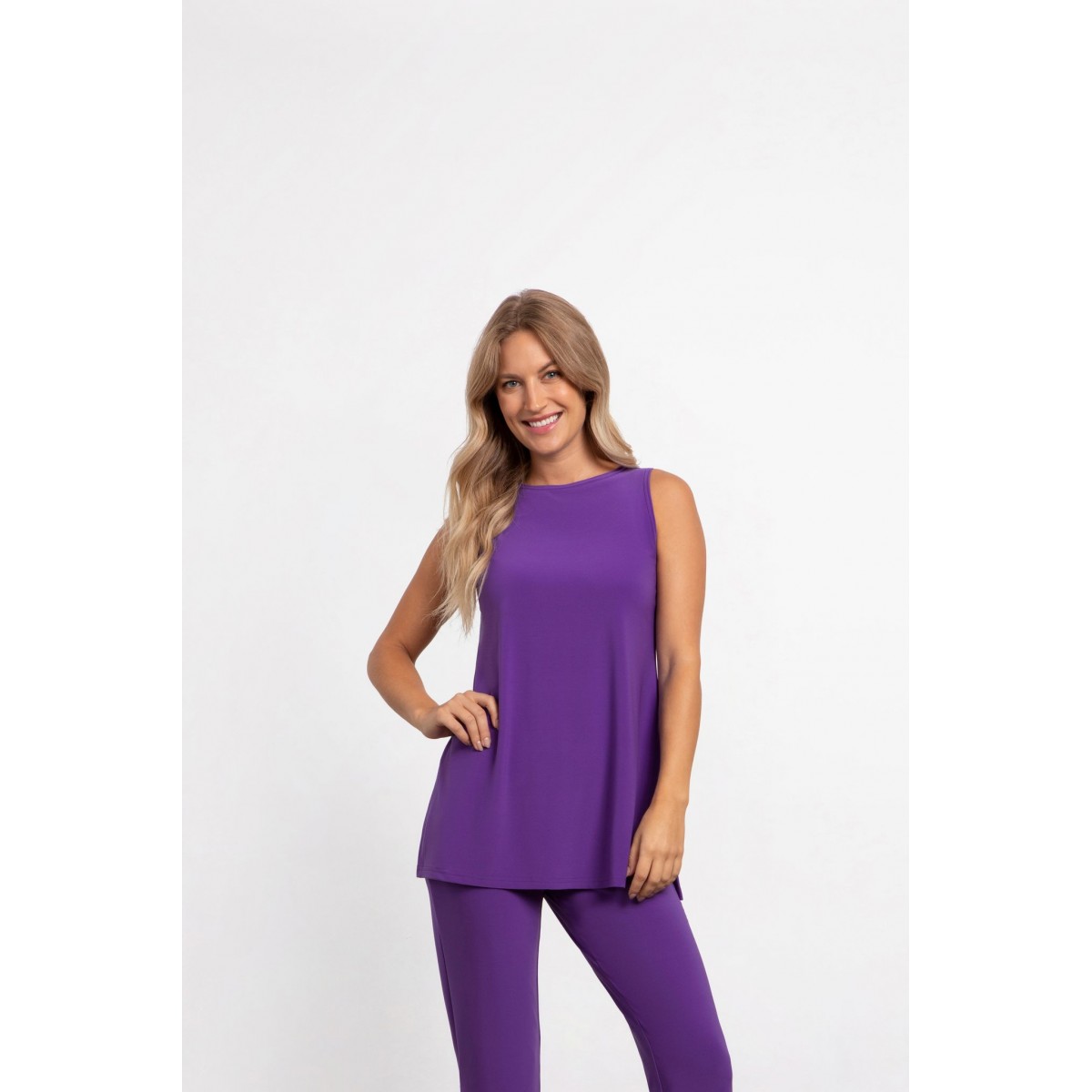 Sympli - Sleeveless Nu Ideal Tunic - Ultraviolet