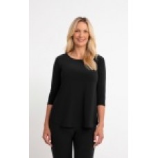 Sympli - Go To Classic Tee Relaxed 3/4 Sleeve - Black