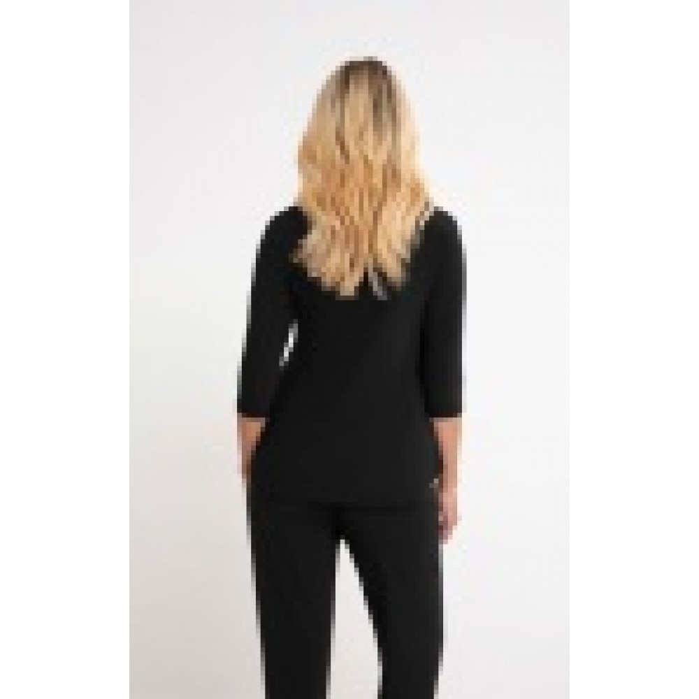 Sympli - Go To Classic Tee Relaxed 3/4 Sleeve - Black