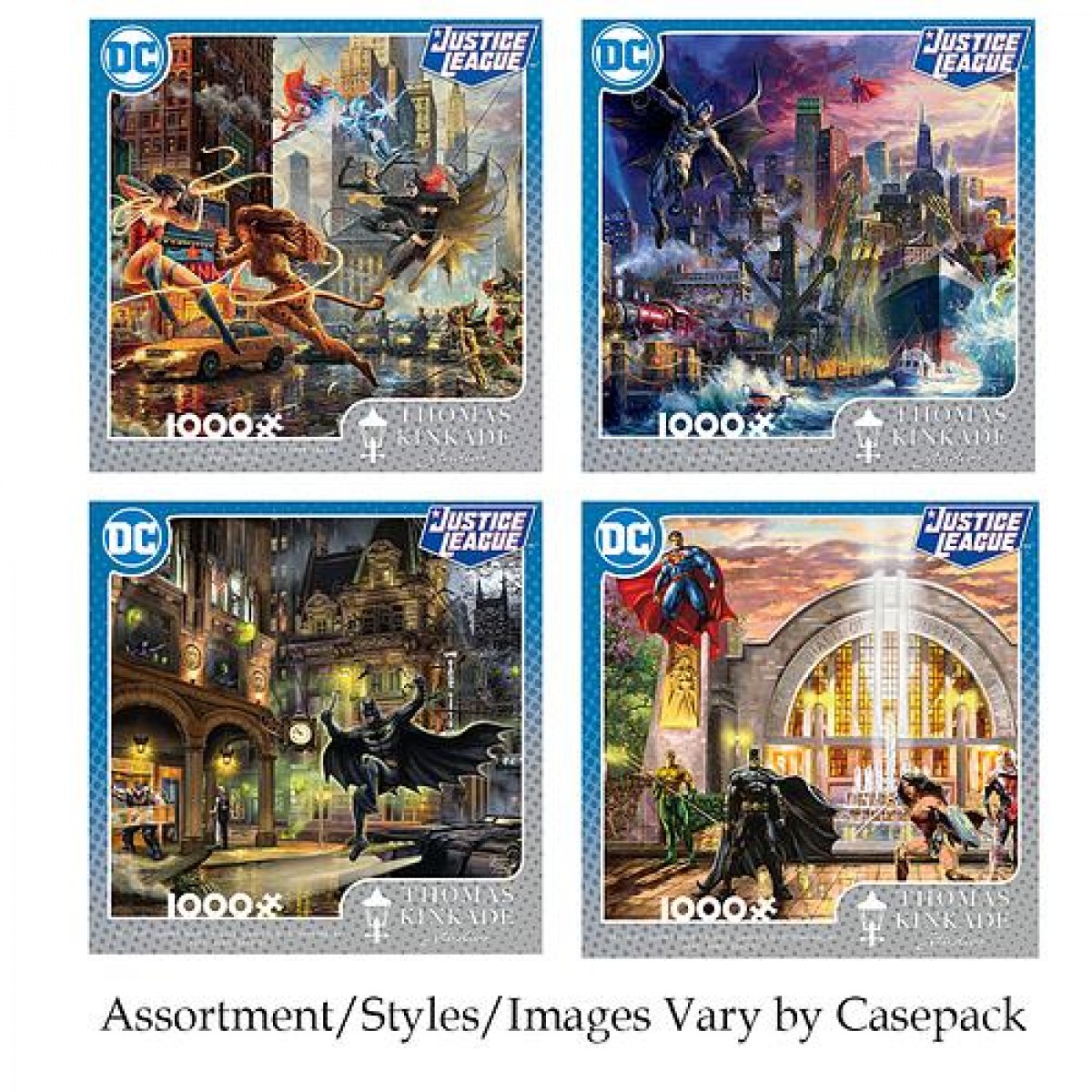 KR 1000PC Thomas Kinkade WB/DC Comics Assorted