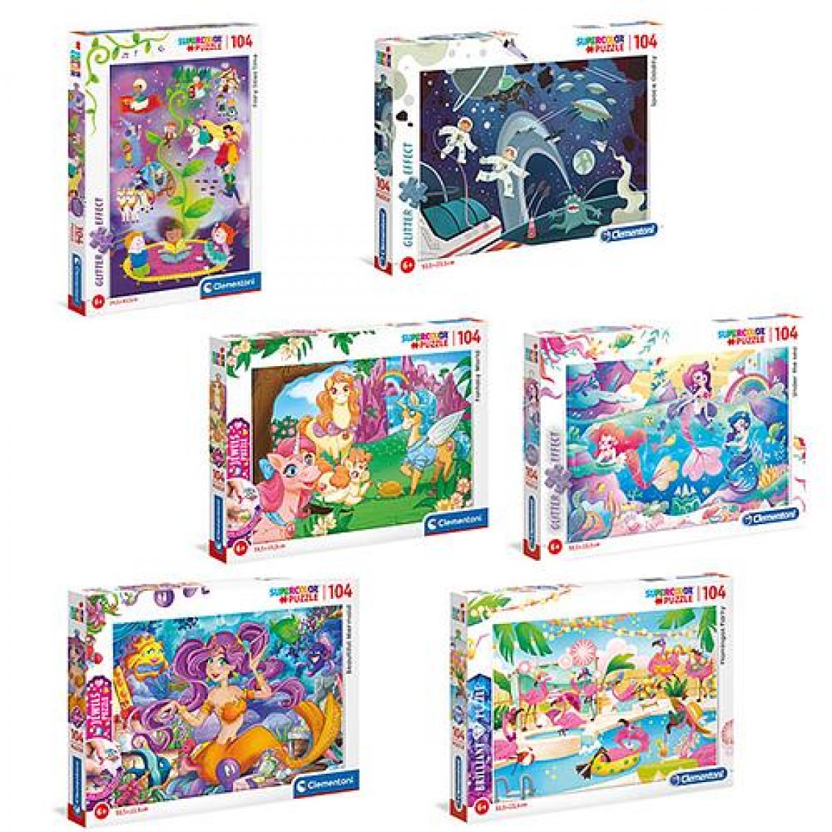 KR 104PC Children's Assorted - Glitter/Jewels/Brilliant