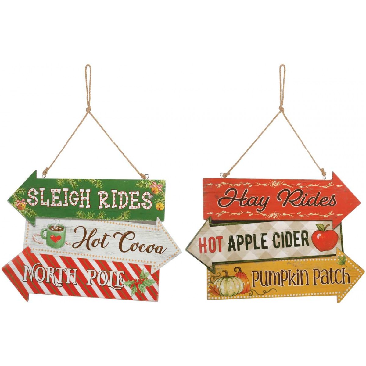 CS Reversible Sign - Hay Rides & Sleigh Rides CS70292