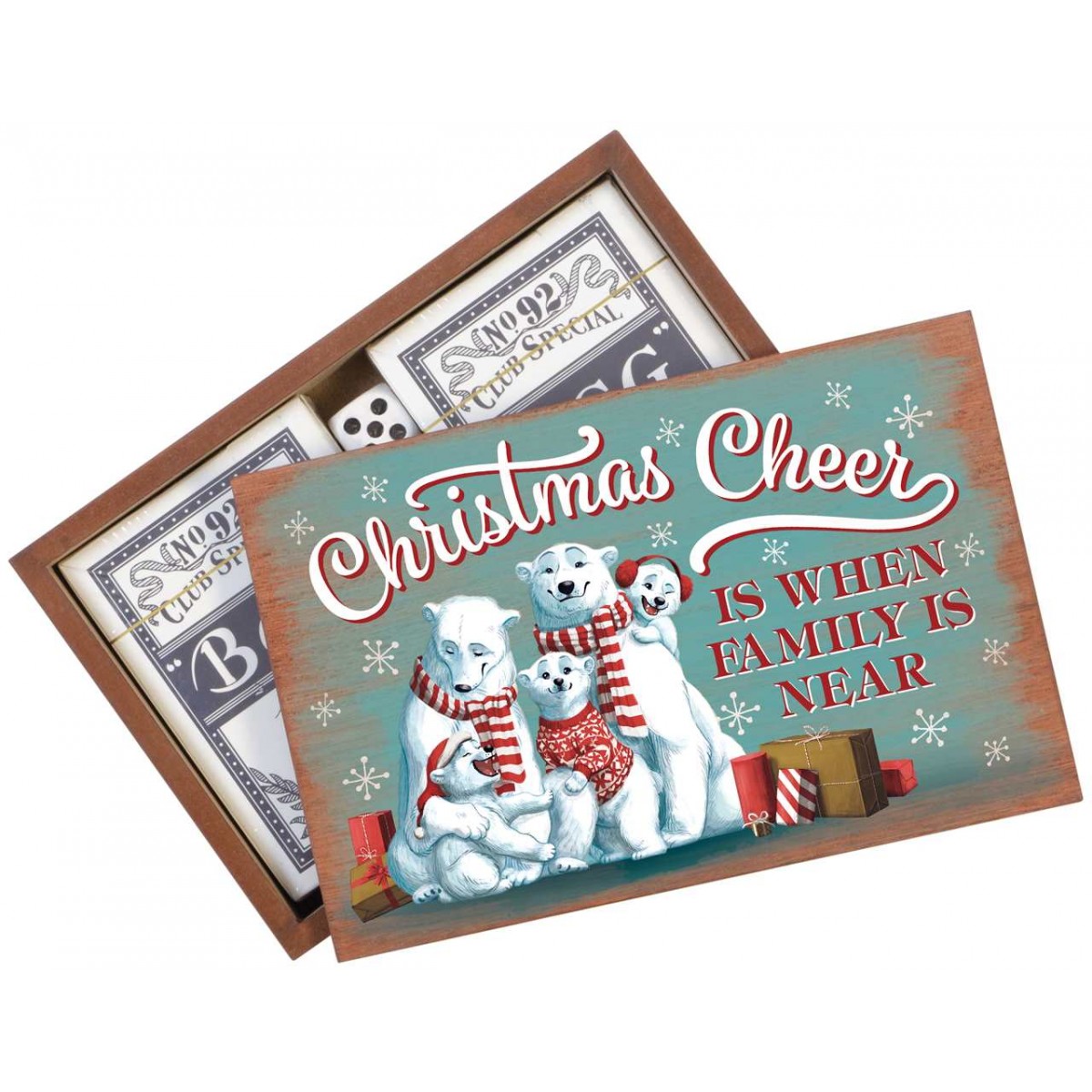CS Cards With Dice - Christmas Cheer CS77688