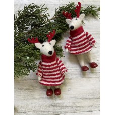 GF Ornament Wool - Pose Boy Reindeer GFHC172