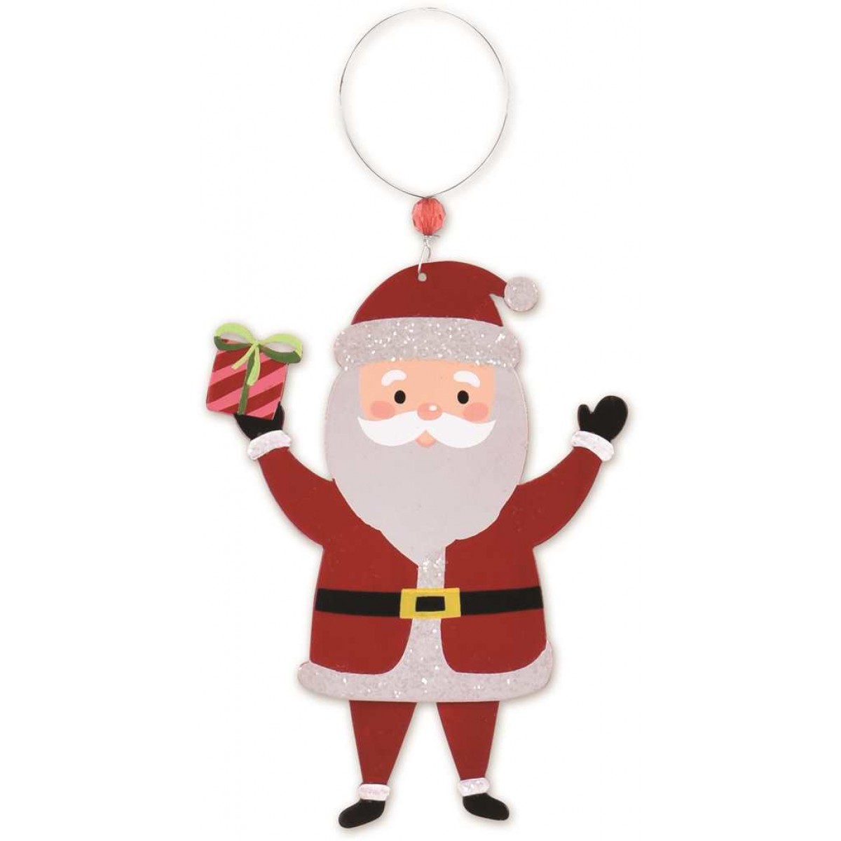 SV Ornament - Santa With Present SV16592