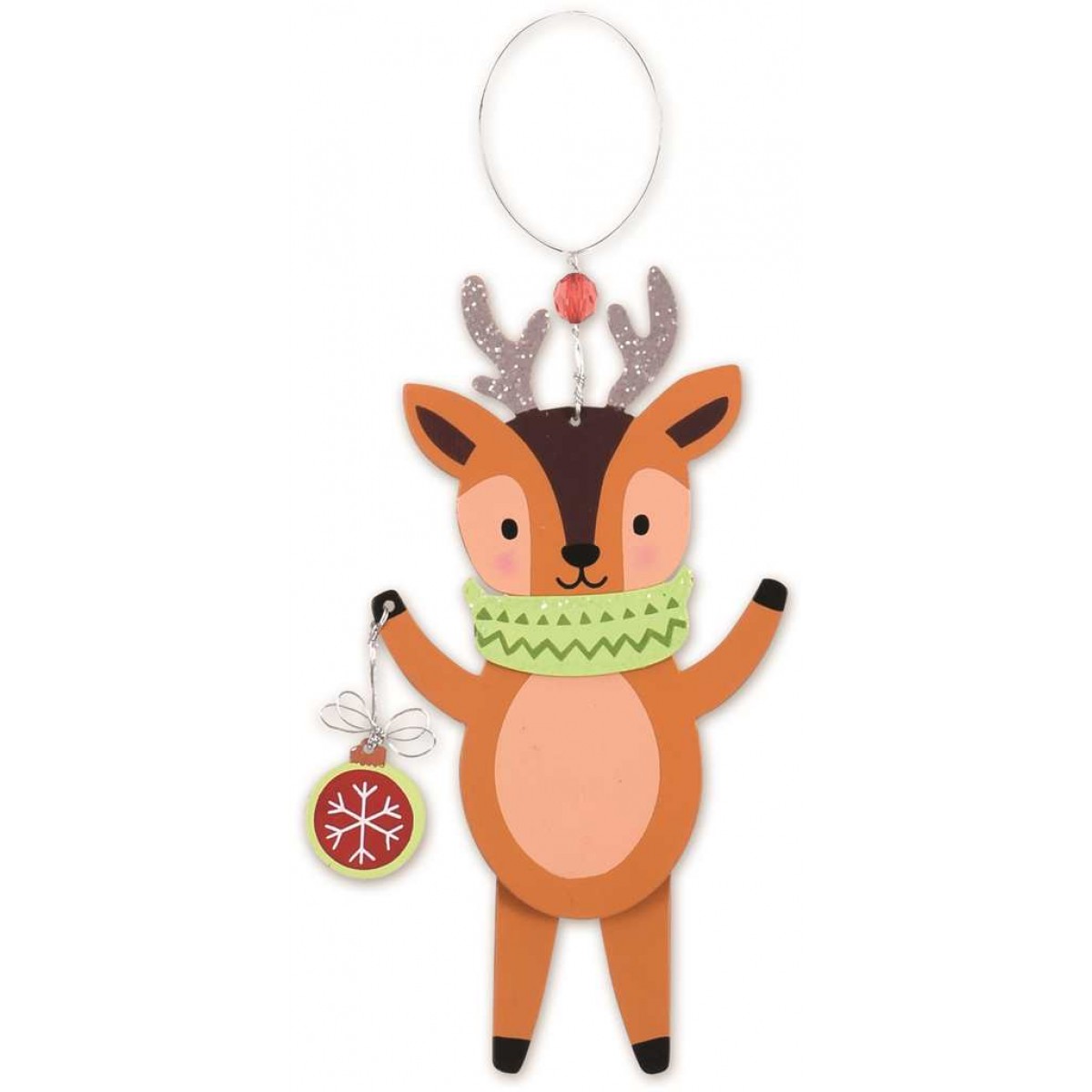 SV Ornament - Reindeer Orange SV16596