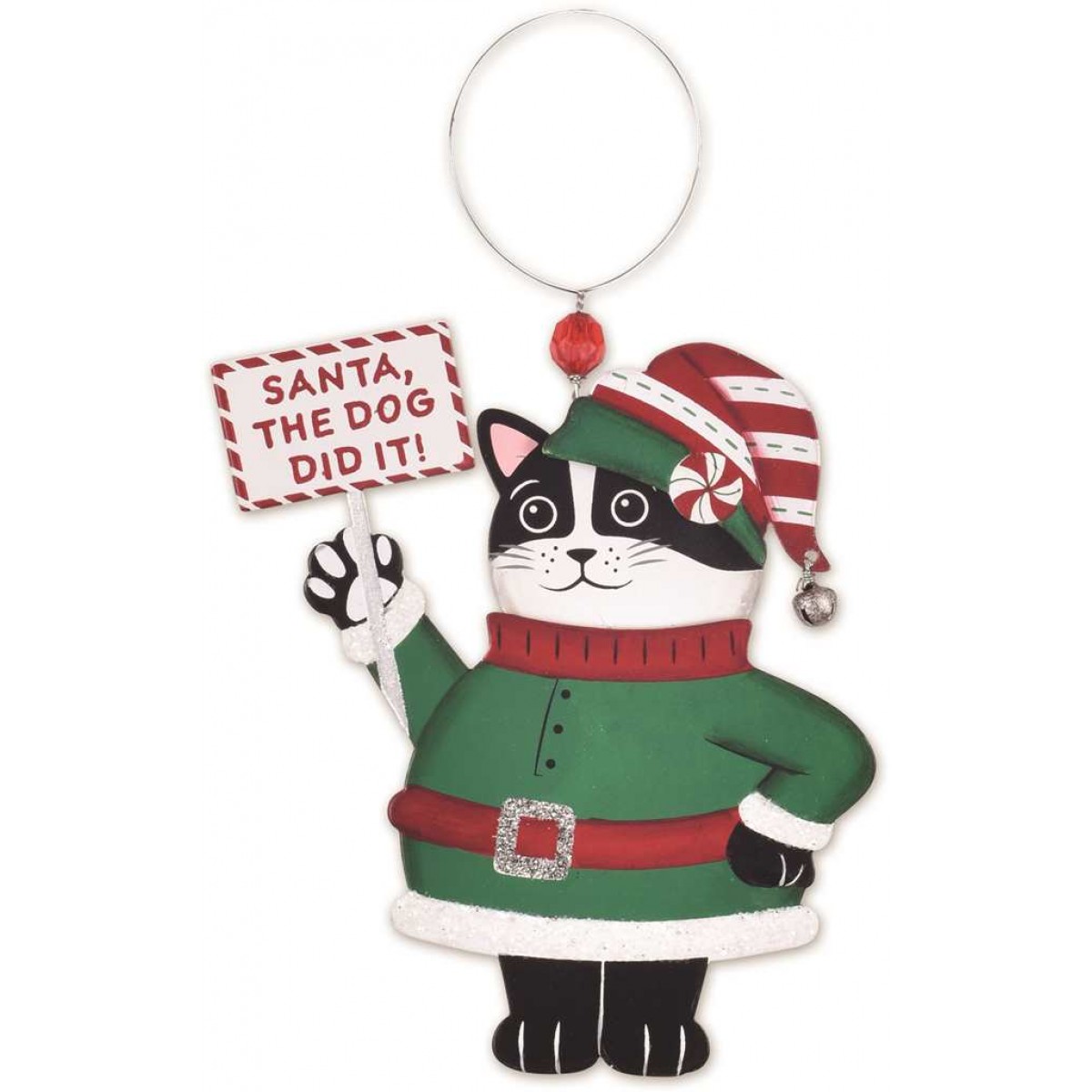 SV Ornament - Chubby Elf Cat SV16864