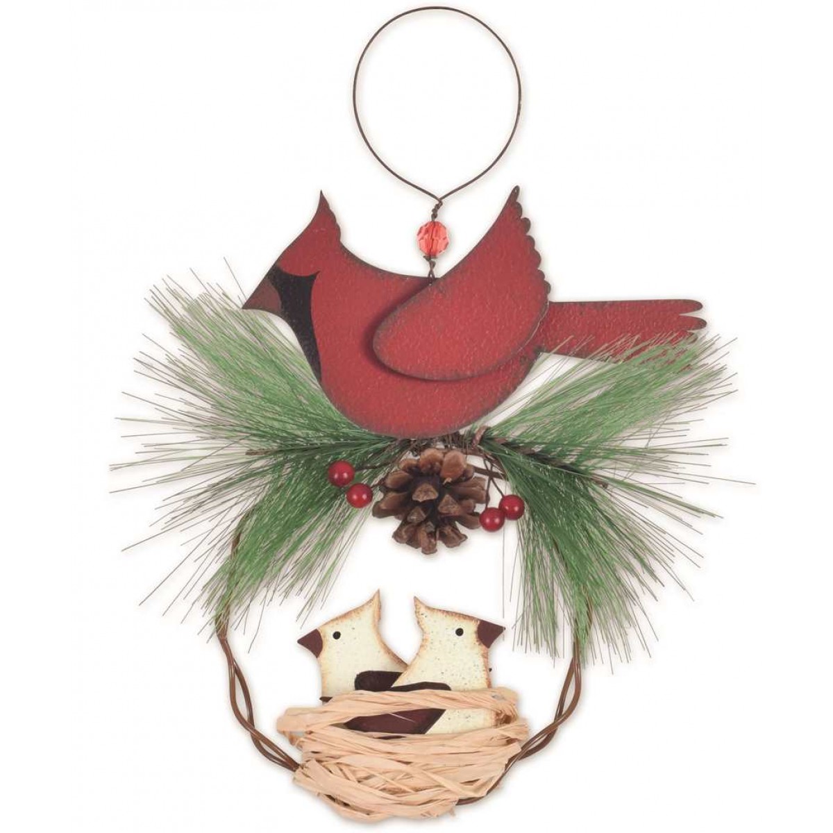 SV Ornament - Cardinal and Babies SV16893