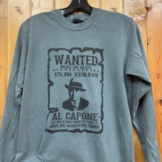 Moose Jaw Wanted Al Capone - Long Sleeve Blue Spruce