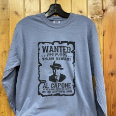 Moose Jaw Wanted Al Capone - Long Sleeve Blue Jean