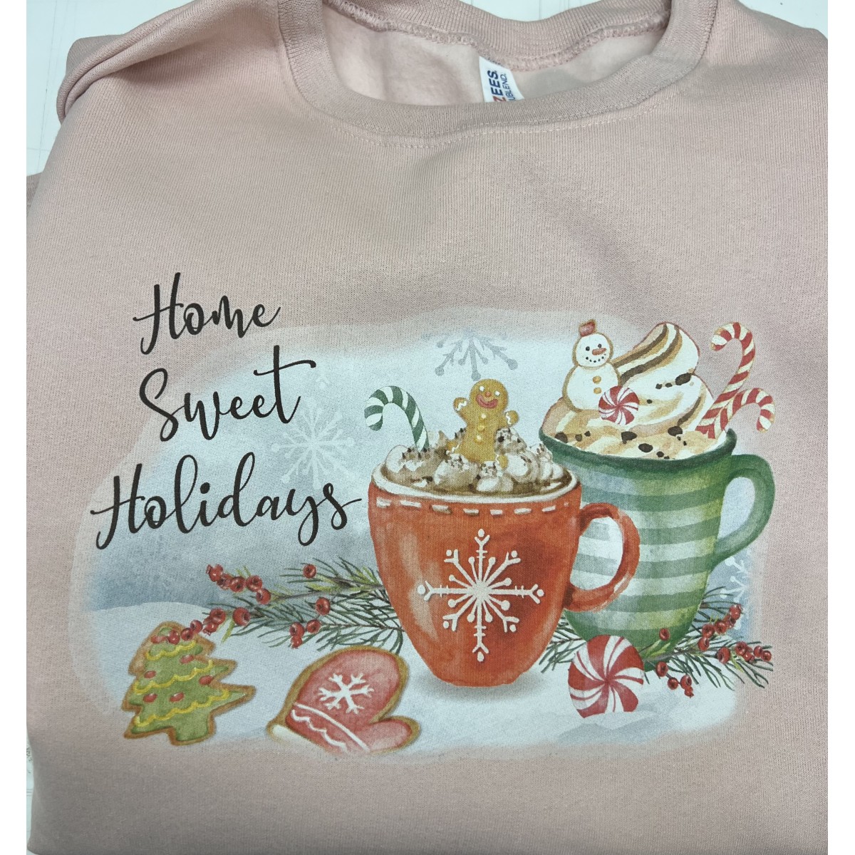 Christmas Sweets Sweatshirt Pink Unisex