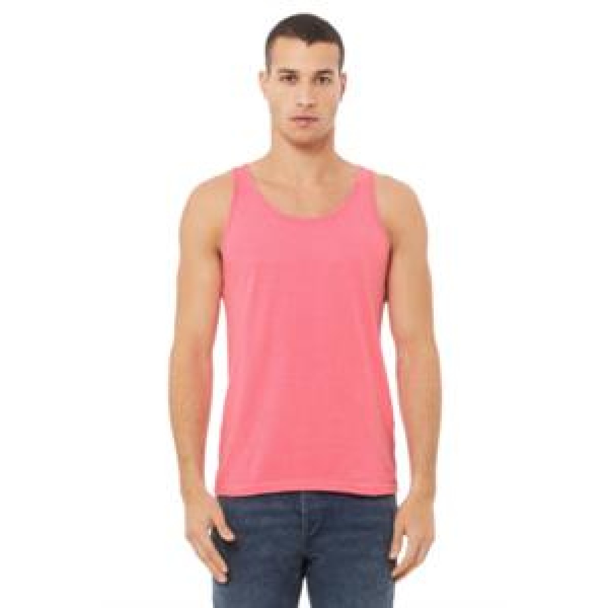 Bella & Canvas Unisex Tank Safety Pink