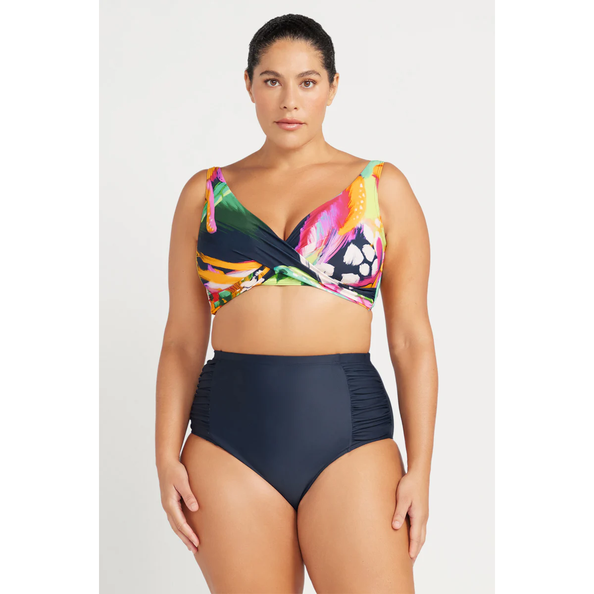Artesands - Hues Botticelli High Waist Swim Bottom - Navy