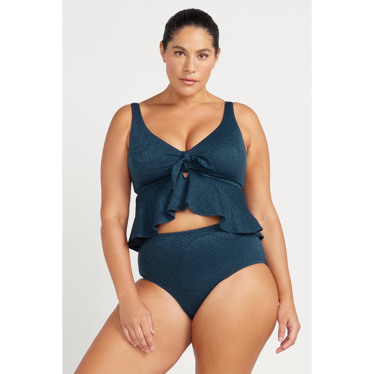 Artesands - La Traviata Chegall Multi Cup Midriff Bikini Top - Navy