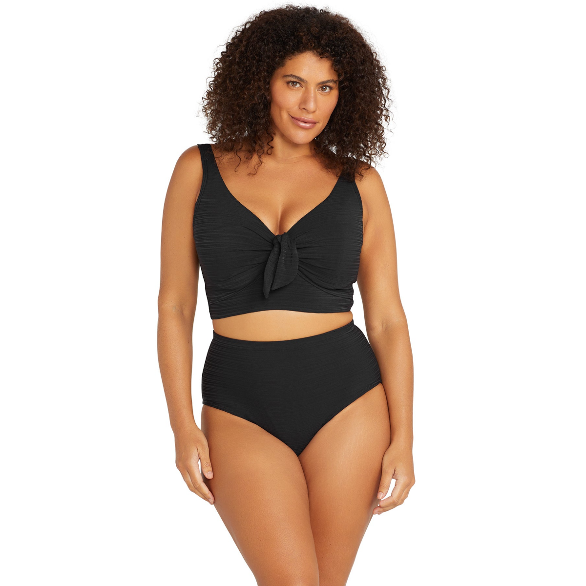 Artesands - Aria Renoir High Waist Swim Bottom - Black