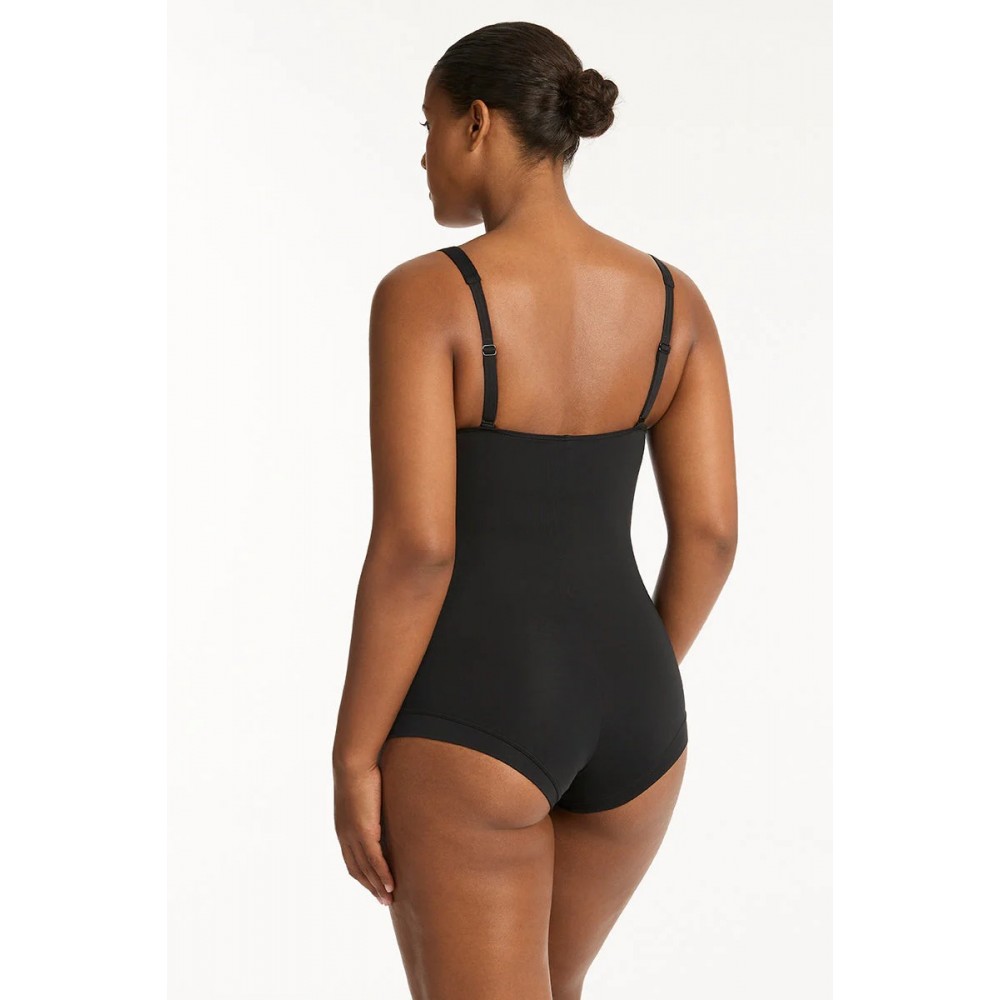 Sea Level - Eco Essentials Twist Front Boyleg One Piece - Black