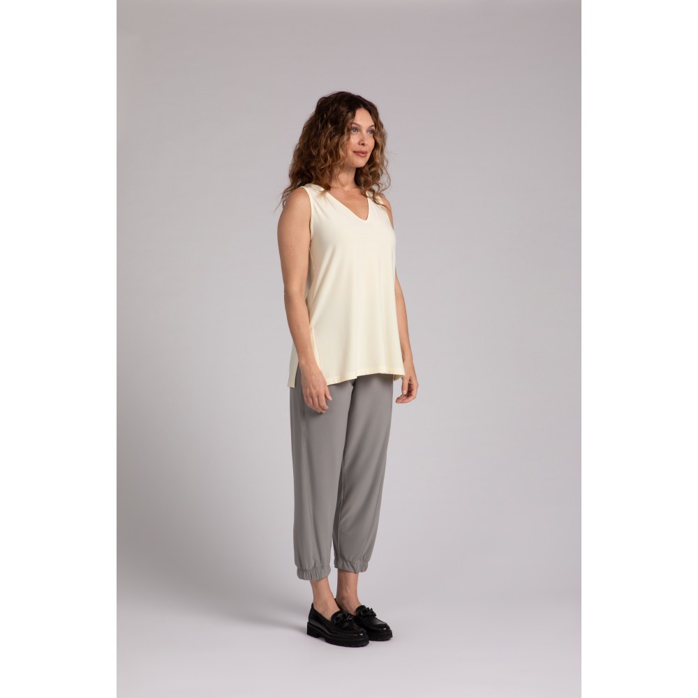Sympli - Go To V-Neck Tank Relax - Lemon Chiffon