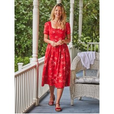 April Cornell - Francesca Tea Dress - Red