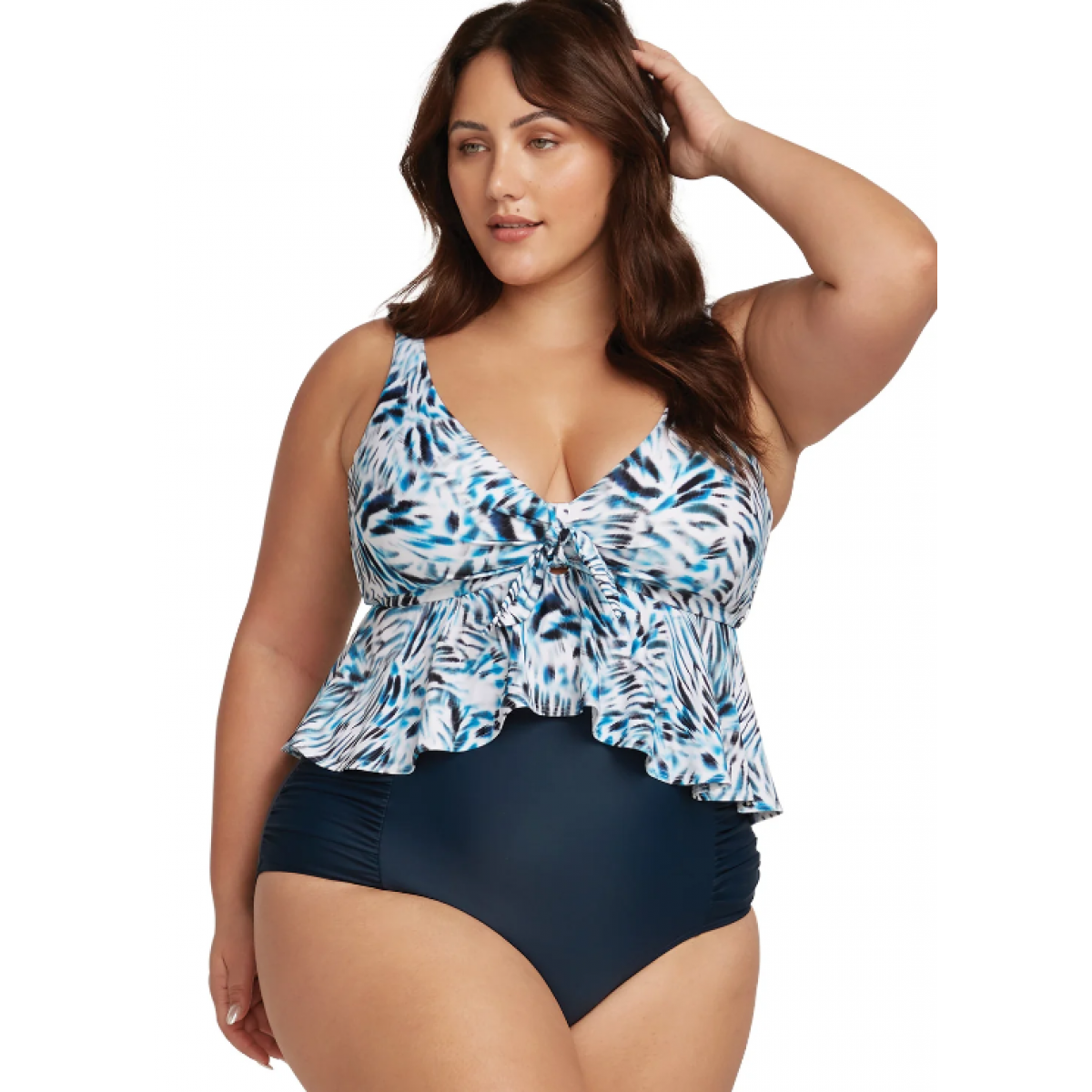 Artesands - Hues Botticelli High Waisted Swim Pant - Dark Navy