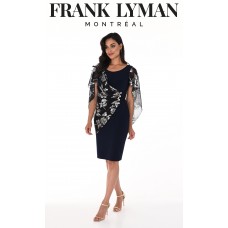 Frank Lyman - Knit Dress #248350 - Navy/Gold