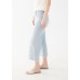 French Dressing - Pull-On Wide Crop - Sky Blue