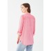 French Dressing - Long Sleeve Roll Tab Shirt - Flamingo Pink