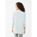 French Dressing - Long Sleeve Roll Tab Shirt - Glass Blue