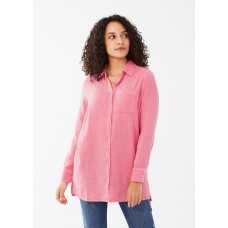 French Dressing - Long Sleeve Tunic - Flamingo Pink