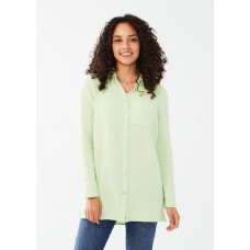 French Dressing - Long Sleeve Tunic - Mojito Green