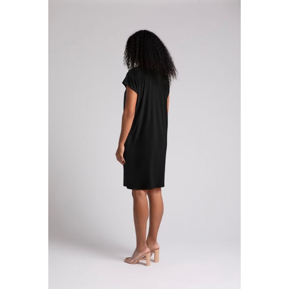 Sympli - Flutter Dress Drop Shoulder - Black