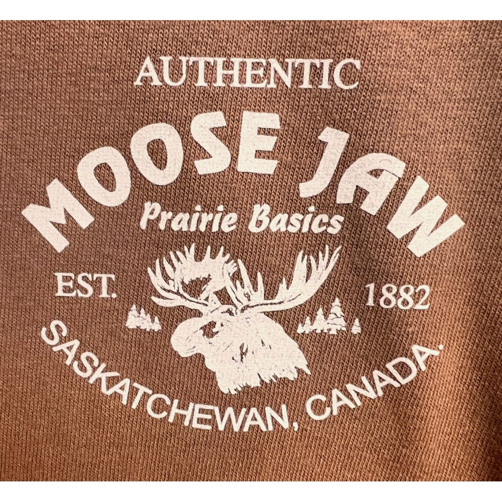 Moose Jaw Prairie Basics T-Shirt Left Chest Caramel