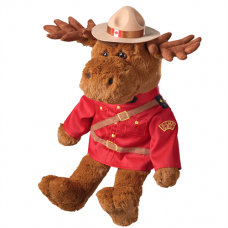 Stuffed 22" RCMP Sergeant Moose