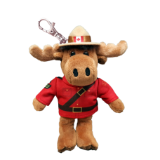 Stuffed Zipper Pull - RCMP Moose