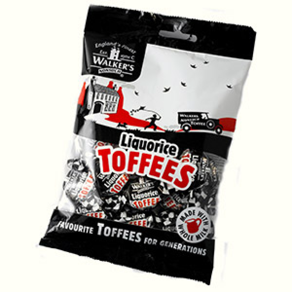 Cello Bag Walkers Liquorice Toffee