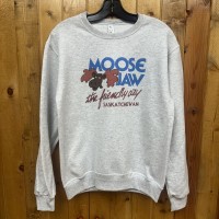 Moose Jaw Retro The Friendly City Crewneck Sweatshirt Ash