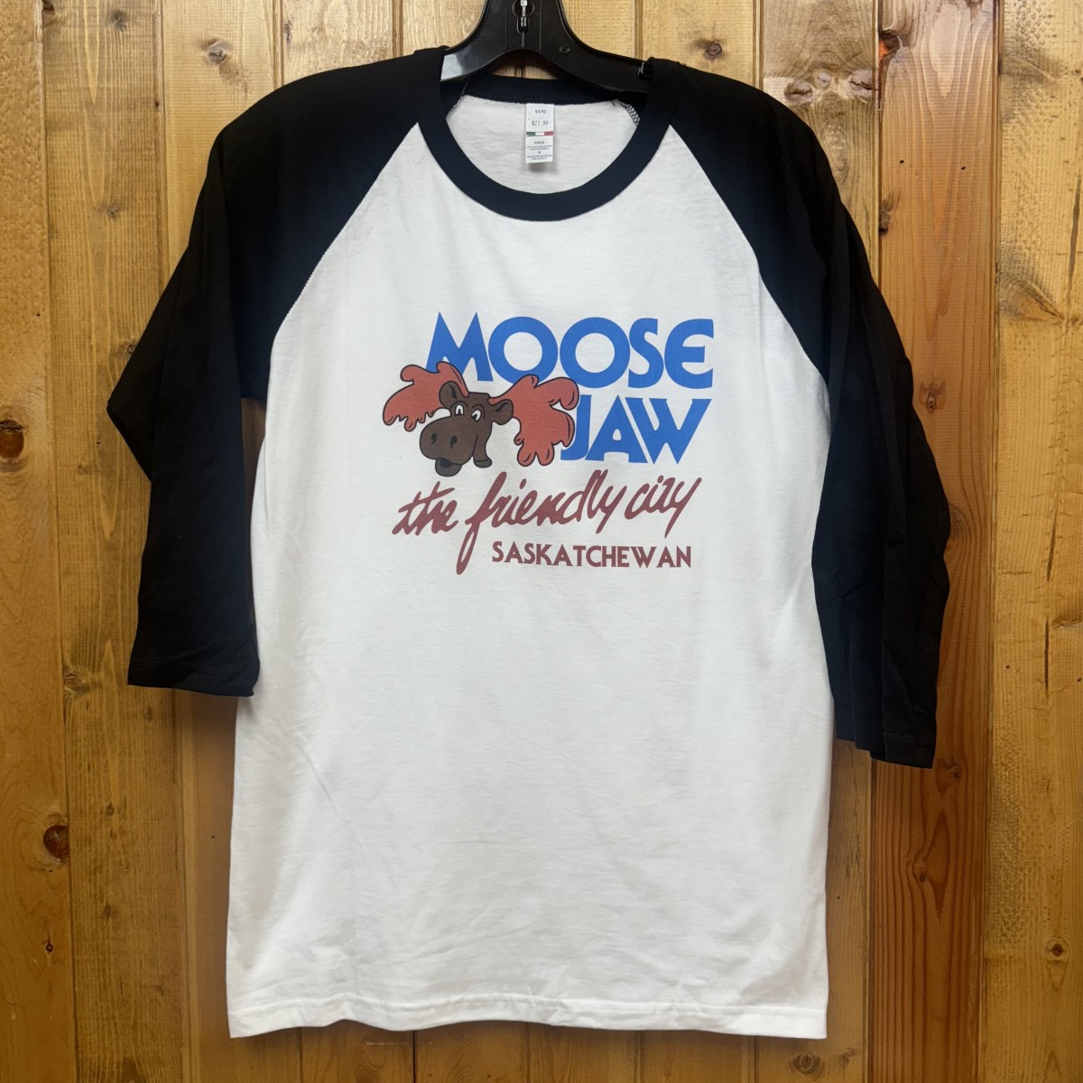 Moose Jaw Retro The Friendly City Baseball T-Shirt 
