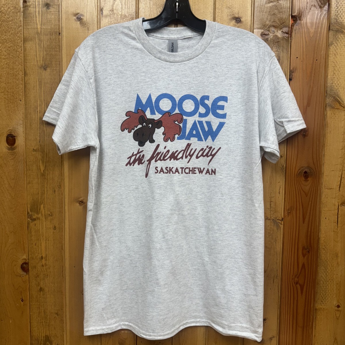 Moose Jaw Retro The Friendly City T-Shirts Ash